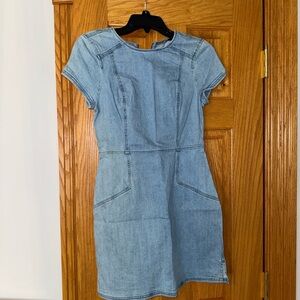 Express Light Blue Denim Mini Dress
